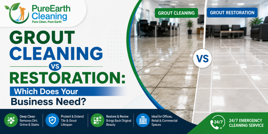 Grout Cleaning vs Restoration Which Does Your Business Need