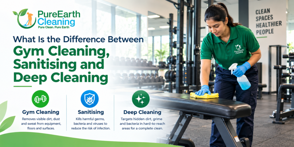Gym Cleaning, Sanitising and Deep Cleaning