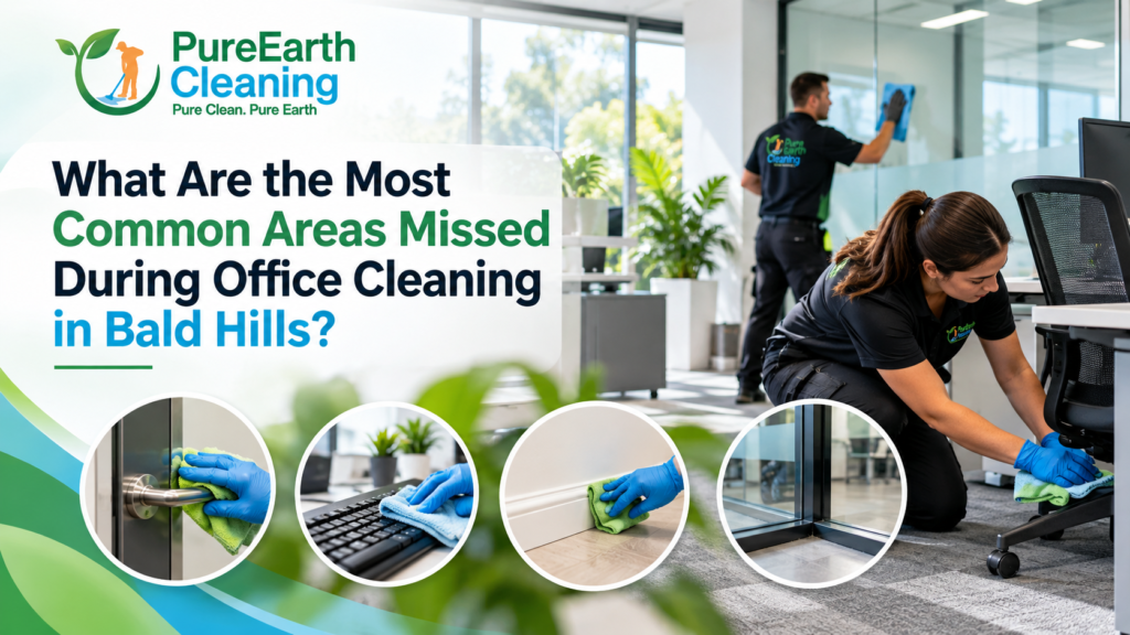 Businesses should watch for missed areas during office cleaning in Bald Hills, as these spots often don't look dirty at first glance. Office cleaning often focuses on the most visible surfaces, including work areas, vacuuming, mopping, bins, desks, kitchens, and washrooms; however, dirt can accumulate around corners, under furniture, on touchable surfaces, behind machinery, and in less-used areas. These overlooked areas can affect the office's overall appearance, even if the main floors and workstations look clean. An effective cleaning schedule must include regular cleaning and periodic deep cleaning to prevent accumulated dirt from becoming a permanent issue. Why Office Cleaning Gaps Develop? Most cleaning lapses at the workplace occur because cleaning teams are given a checklist and limited time. They handle priority areas first, and sometimes lower-visibility spaces get missed. The office layout also evolves. Furniture relocation, new equipment installation, workstation restructuring, and busier storage areas can change the scope. Without a scope review, it may shrink, and certain areas may gradually fall out of the routine. Companies that use office cleaning in Bald Hills should update the cleaning plan when workplace usage changes. Commonly Missed Areas During Office Cleaning Missed areas in Bald Hills workplaces typically include furniture, shared equipment, edges, and spots not on the daily cleaning route. Under Desks and Furniture Carpets and floors can be cleaned regularly, but the spaces under desks, filing cabinets, meeting tables, and mobile furniture accumulate dust and debris. To clean safely and conveniently, furniture must be shifted occasionally so the floor around it can be cleaned. It is among the most frequent office cleaning errors, particularly in open-layout office environments that have the same furniture arrangement over extended periods of time. Behind Doors The surface behind doors and door frames are simple to overlook when cleaning in a rush. These areas can become contaminated with dust, hair, paper debris, and other debris because regular vacuuming or mopping may not easily reach them. The broader cleaning plan should also involve door edges and handles and not be viewed as a separate task. Skirting Boards and Floor Edges Floor edges and skirting boards can accumulate dust and a darker appearance over time. These areas are particularly evident in meeting rooms, reception areas, corridors, and customer-facing offices. They may not require daily cleaning but must be part of periodic detailed cleaning. When these areas are not cleaned promptly, then they will appear to have a poor appearance even in a clean room. Office Chairs and Chair Bases Office chairs are highly utilised, yet they receive less attention than desks. Dust, hair, crumbs, and debris can accumulate around chair bases and wheels and beneath seating. Meeting-room chairs and reception seating can also get dirty faster since various individuals may use them throughout the day. Shared Office Equipment Office equipment such as printers, photocopiers, shared keyboards, phones, etc. are often touched and may be missed during regular cleaning. Cleaning should be done with care and based on directions of the equipment manufacturers, especially around electronics. When choosing a Brisbane office cleaning business, the cleaning scope must explicitly cover shared equipment areas instead of assuming they're covered by default. Corners and Hard-to-Reach Areas Room corners, spaces behind furniture, narrow gaps, and areas around fixed equipment can gradually become dust traps. These are hidden sections of the office that might not be easy to notice when one is making a quick office view, but with time it may accumulate. These areas are normally best managed through periodic thorough cleaning. Window Sills and Frames Glass can be washed, whereas sill, tracks and window frames are frequently overlooked. These areas may be filled with dust and debris, especially at the external windows and air flows. Check these areas periodically as part of a broader office-cleaning audit. Kitchen Corners and Appliance Areas Office kitchens are usually wiped down on surfaces, but dirt can accumulate at appliance edges, kickboards, cupboard edges, sinks, and corners. Food debris, coffee stains, and residues can also gather under the mobile appliances and furniture. Such loopholes in workplace cleaning is a frequent indicator that the kitchen requires more thorough periodic cleaning. Washroom Edges and Grout Toilets may appear neat on the surface, but darker floor edges, grout, and corners will be left uncleaned. Regular mopping isn't always enough to remove buildup in these areas. Deep office cleaning Brisbane services are more relevant when regular cleaning stops improving grout or detailed washroom areas. Signs Your Office Cleaning Plan Is Missing Areas A workplace may not need a full cleaning overhaul. Sometimes the problem is merely that the current scope is too small. Common signs include: Rapidly recirculating dust along sides Debris under furniture Contaminated chair bases and wheels Dark grout in washrooms or kitchens Fingerprints on common machinery Dust on window sills Corners that are visibly dirty Areas behind doors being missed repeatedly Reception or meeting spaces looking unevenly cleaned If several of these problems appear consistently, review the cleaning checklist. How to Reduce Office Cleaning Mistakes Businesses can prevent repetitive office cleaning errors with a few practical changes: Check the cleaning scope periodically Divide detailed cleaning into periodic and daily activities Determine areas of high traffic and low visibility Add edges, corners and available furniture space Include common equipment areas on the checklist Schedule deeper kitchen and washroom cleaning Send frequently occurring problem areas to the cleaning provider Increase cleaning frequency where usage has changed A structured approach helps identify problems early, before they become long-term maintenance issues. Why Choose Pure Earth Cleaning for Office Cleaning in Bald Hills? Pure Earth Cleaning offers commercial office cleaning in Bald Hills companies can customize their workplace setup, traffic and problem spots. Routine and Detailed Cleaning Pure Earth Cleaning will be able to assist with regular office maintenance and provide more intensive work on the edges, floors, kitchens, washrooms, carpets, and other neglected places. Deep Cleaning Support Since simple cleaning cannot remove accumulated dirt, Pure Earth Cleaning may offer deep office cleaning Brisbane services to clean areas that need more thorough attention. One Provider for Multiple Office Cleaning Needs Carpet cleaning, stain treatment, floor cleaning, tile and grout cleaning and expanded commercial cleaning services are also available to businesses by a single provider. Cleaning Plans That Can Be Updated When your workplace layout or usage changes, you can reconsider the scope of cleaning to ensure no new issues are overlooked. Contact Pure Earth Cleaning today to discuss your office cleaning in Bald Hills and request a tailored office cleaning quote. We also provide commercial cleaning in nearby suburbs including Strathpine, Carseldine and Aspley. Conclusion The most missed office cleaning areas Bald Hills businesses meet are not usually the obvious ones most of the time. Dirt is frequently accumulated beneath furniture, behind doors, round the base of chairs, along skirting boards, in corners, on equipment that is shared by many, and around detailed kitchen and washroom sections. To ensure that an office-cleaning plan is effective, a regular cleaning plan should be supplemented with periodic detailed cleaning to ensure that these areas do not become permanent areas of problems. Pure Earth Cleaning offers professional office cleaning for Brisbane businesses, including carpet maintenance, floor and tile cleaning, grout cleaning, stain removal, and workplace clean-up. If your Bald Hills office looks clean overall but some spots keep getting overlooked, call Pure Earth Cleaning to work out a clean-up plan for office cleaning in Bald Hills. FAQs 1. What are the most frequented types of office areas that are overlooked during cleaning? Commonly overlooked areas include under furniture, behind doors, corners, skirting boards, chair bases, window sills, shared equipment areas and detailed kitchen and washroom areas. 2. What are the causes of office cleaning gaps? They typically form because, during regular cleaning, staff pay less attention to visible areas, and underutilised or inaccessible areas are washed less often. 3. How frequently do detailed office cleaning? Frequency is based on office movement, plan, and utilisation. Schedule periodic, detailed cleaning as part of routine maintenance.